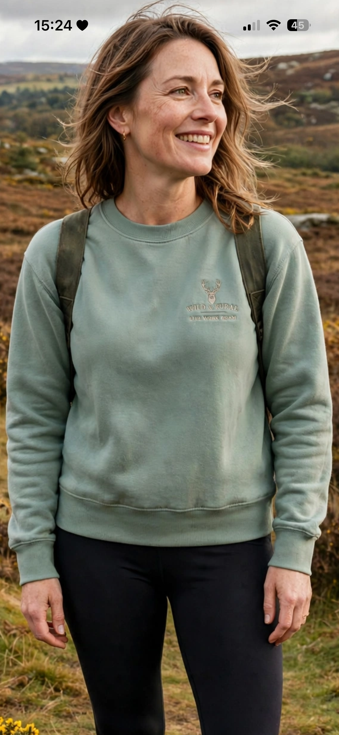 Fernworthy Sage Women's Crew Sweatshirt