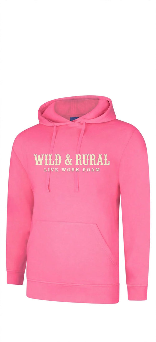 Bubblegum Pink Hooded Logo Fleece Hoodie