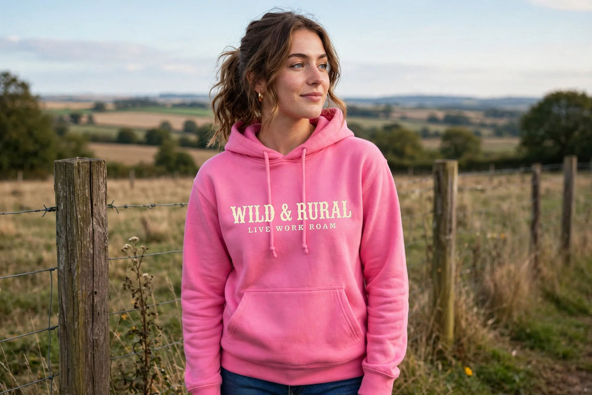 Bubblegum Pink Hooded Logo Fleece Hoodie